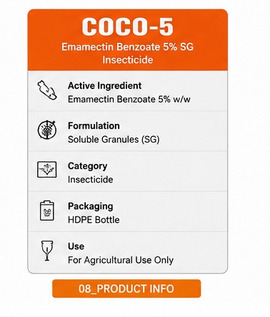 COCO-5 Insecticide – Emamectin Benzoate 5% SG