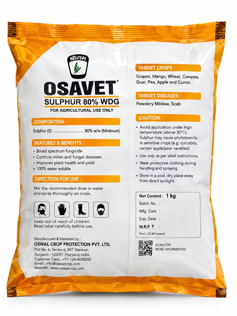 OSAVET | Sulphur 80% w/w